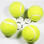 Promotional tennis ball keychain