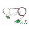 Buy cheap SC / APC 0.9 mm Single Mode Fiber Coupler 1310 1550 nm Custom Length from wholesalers