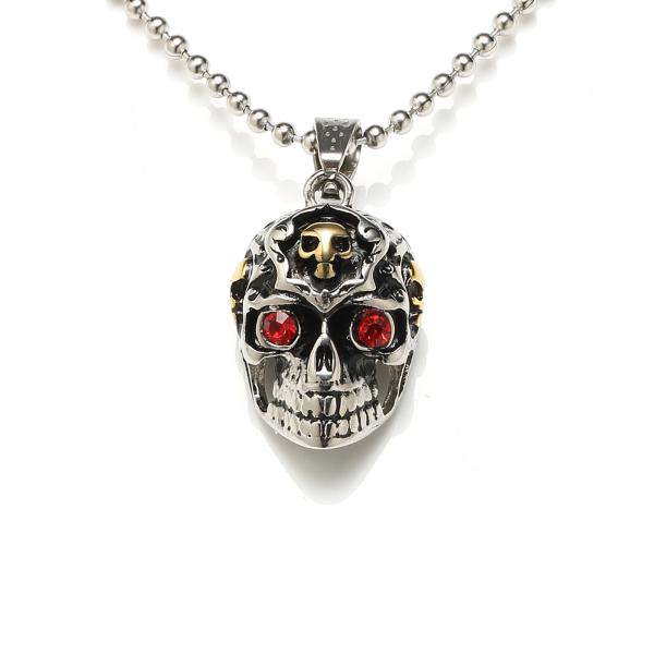 Buy cheap Wholesale Special Cool Punk Style Necklace Skull Pendant Necklace from wholesalers