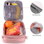 Waterproof Pink Reusable Insulated Lunch Cooler Bags For Kids