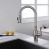 Buy cheap SUS304 Stainless Steel Flexible Spout Kitchen Tap Single Lever Brushed Nickel from wholesalers