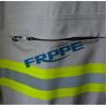 Buy cheap White Cotton Fr Reflective Coveralls / Protective Fire Retardant Jumpsuit from wholesalers
