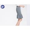 Buy cheap Cotton Frilled Hem Wrap Womens Knit Skirt / Lady Pencil Ruffle Skirt Knee Length from wholesalers