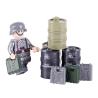 Buy cheap MOC military oil drums and oil pot barrel weapon small figure accessories building blocks military scene series from wholesalers