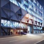 Commercial Glass Curtain Wall Systems Flat / Curved Insulated Glass Panel