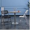 Buy cheap Outdoor Banquet Events Plastic Metal Foldable White Black Dining Chair for Wedding Hotel from wholesalers