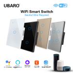 4Gang Tuya Smart Home Wall Mountable Light Switch With Voice/Remote Control