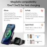 Buy cheap 3 In 1 Desktop Wireless Charging Station Aluminium Alloy Magsafe Charger Stand from wholesalers