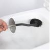 Buy cheap Silver Curved Design Toilet Cleaning Brush with Holder Stainless Steel OEM Acceptable from wholesalers