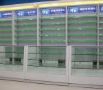 Light Duty Single Side Retail Pharmacy Shelving Units Elegant Design