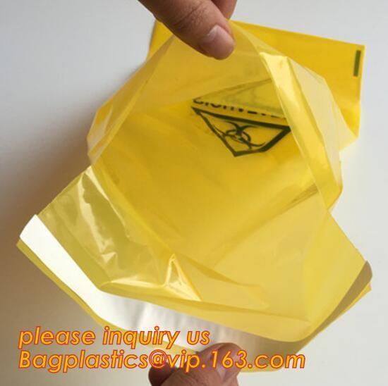 Buy cheap Biohazard Garbage Bag for hospital Waste, Biohazard medical waste Plastic Bags For clinical Disposal, HDPE biodegradable from wholesalers