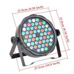 54X3W RGBW LED PAR 64 DMX 512 LED Stage Light for Disco Wedding and Party