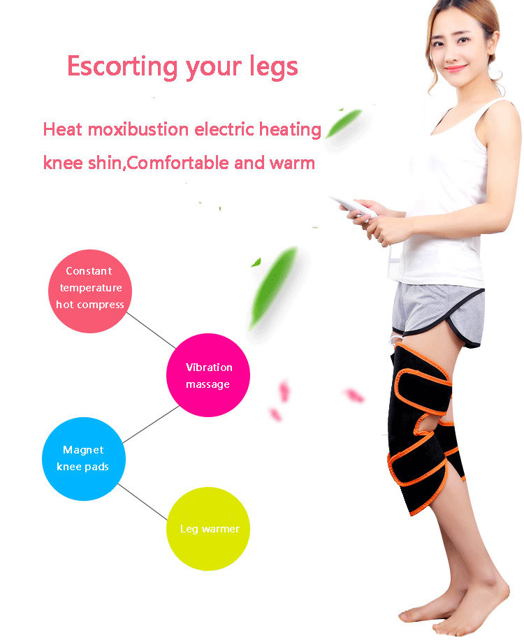 Joint Relief Pain Sports Knee Pads 12V Heat Therapy Knee Wrap Brace For Arthritis