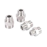 Buy cheap Stainless Steel Pipe Fittings 1/4"-4" NPT/BSPT Hexagon Male Threaded Nipple for product