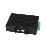 12-48V DC Input Industrial Media Converter 10/100Mbps Single Mode Fiber 20km SC