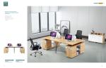 4 Person Modular Workstation Desk Furniture With Metal Legs / Computer