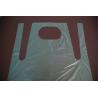 Buy cheap Breathable PE White Disposable Aprons Flat Pack Food Grade Dirt Proof CE Approved from wholesalers