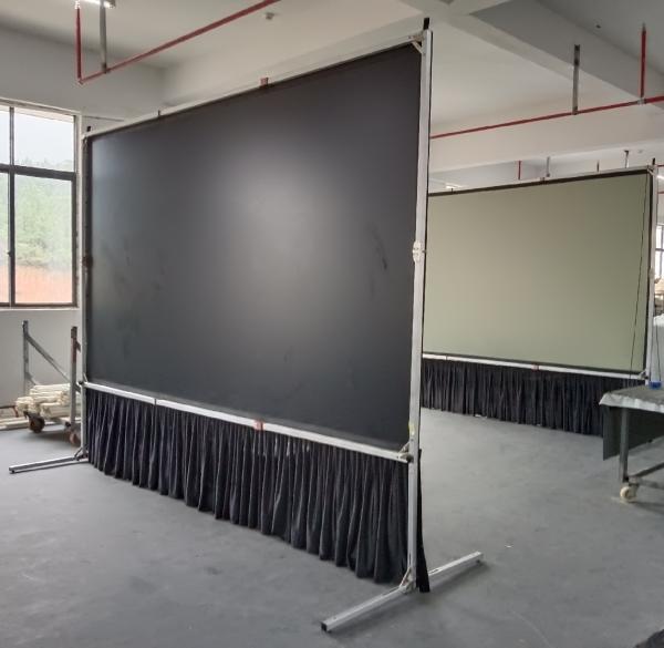Buy cheap 150 - 300 Inch Fast Fold Projector Screen Portable Outdoor Front / Rear Projection Fabric from wholesalers