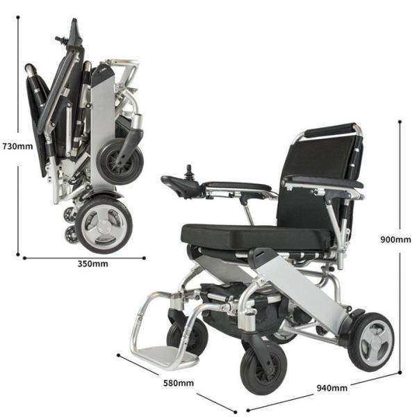 Buy cheap Lithium Ion Battery Lightweight Motorized Wheelchair For Handicapped from wholesalers