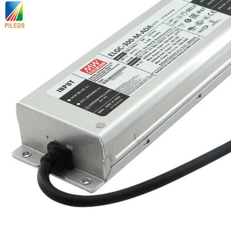 ELG-300-24A-3Y Waterproof LED Power Supply , Aluminum Alloy 300W 24V LED Driver