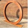 Buy cheap ISO9001 Garden Moon Gate 3.9ft Corten Steel Artist Decorative from wholesalers