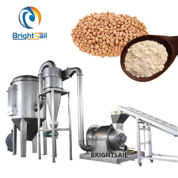 Buy cheap Ss304 Food Grade Grain Mill Machine Besan Chickpea Hammer Mill 100-2000 Kg/H from wholesalers