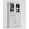 Buy cheap 3 middle drawer 2 glass swing doors metal steel office filing cabinet specifications Furniture from wholesalers