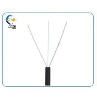Buy cheap FTTH Drop Cable GJXH 2 Core Single Mode Fiber Optic Cable With Steel Wire product