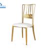 Buy cheap Luxury Gold Metal Party Tent Accessories Banquet Chair With Cushion For Wedding from wholesalers