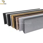 Rose Gold Skirting Board Profiles 60mm 80mm 100mm For Decoration