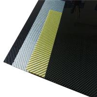 Buy cheap Carbon Fiber Sheet 3K Twill or Plain Colorful Kevlar Impact Resistant piece in product