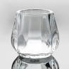 Buy cheap 3 Inch Clear Faceted Round Glass Votive Candle Holders Machine Pressed from wholesalers