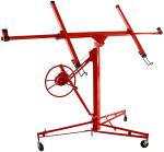 4.7m Gypsum Board Lift Welded Steel Drywall Panel Hoist With Hand Brake