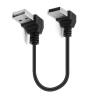 Buy cheap CUSTOM 0.25M 0.3M 90 Degree RIght Angle Male USB to Right Angle Male USB 2.0 Cable from wholesalers