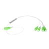 Buy cheap Fiber PLC 1x4 Optical Splitter , SC APC Micro Steel Tube Splitter from wholesalers