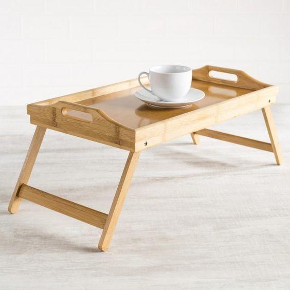 Buy cheap bamboo wooden serving tray with legs from wholesalers