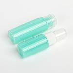 Food Grade Cosmetic Spray Bottle Green Color 50ml Plastic With Flip Cap
