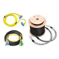 Buy cheap Breakout Preterminated Optical Fiber Patch Cord UL Fiber Cable Assemblies product