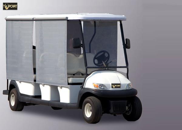 Buy cheap Sunshade White 8 Seater Golf Cart , Trojan Battery Electric Sightseeing Car from wholesalers