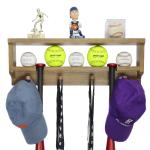 Premier Baseball and Softball All in 1 Trophy Shelf Display- Baseball Bat Holder