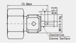 BMA Female Brass Bulkhead Microstrip RF Coaxial Connector