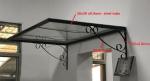 Outdoor 100cm Solid Sheet Door Window Awning Canopy