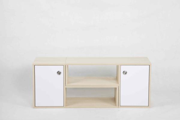 Buy cheap White Oak L Shape Modern Wood Furniture Cabinet Set With Drawer And 2 Shelves from wholesalers