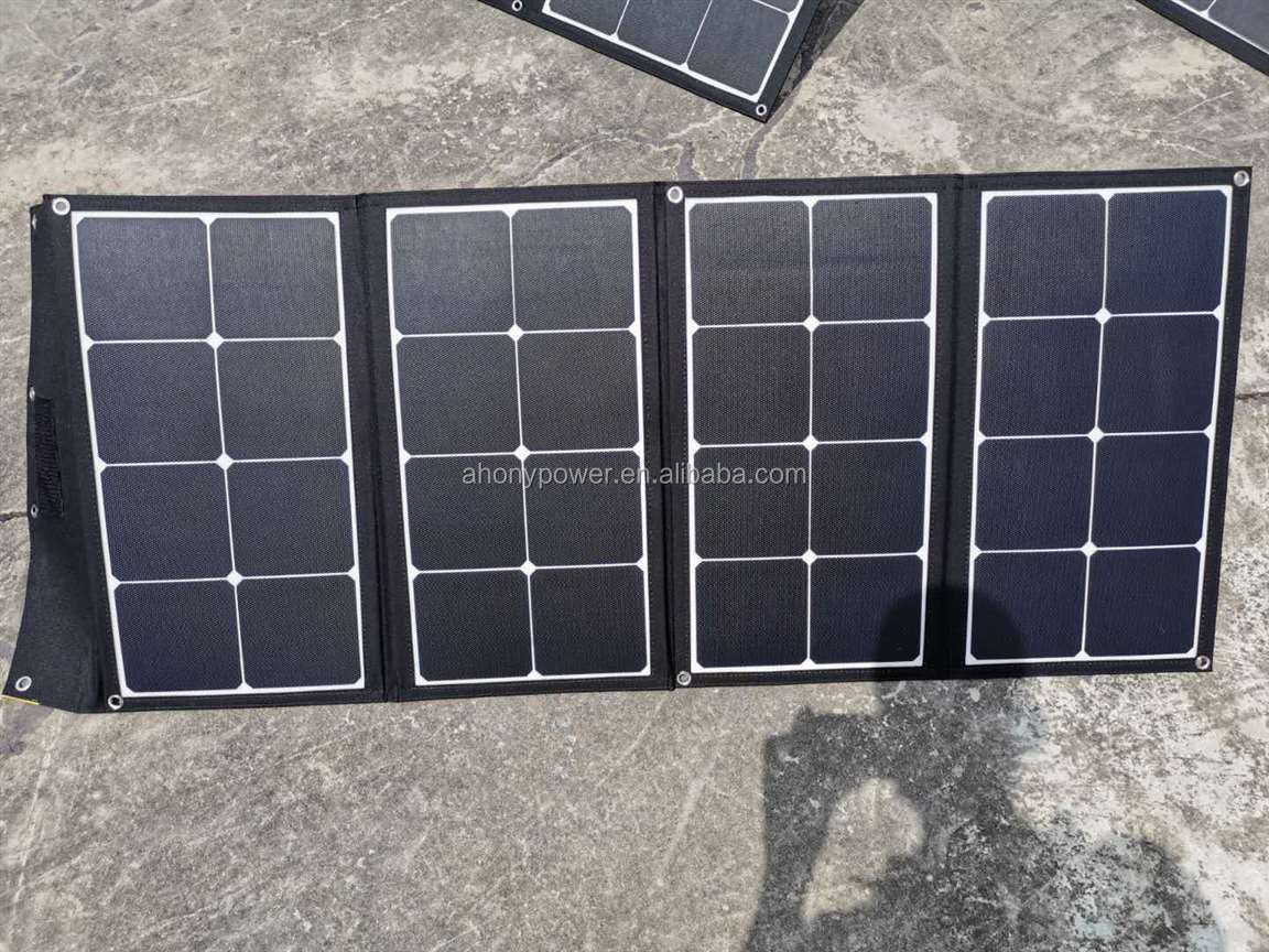 100w ETFE Folding Solar Kit Portable Foldable Solar Blanket For Solar Generator
