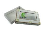 Custom White Cardboard Jewelry Boxes , Hard Cardboard Gift Boxes With Clear