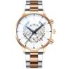Buy cheap 43mm Quartz Stainless Steel Watch 3ATM Two Tone Quartz Watch Multi Functional from wholesalers