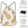 Buy cheap Pineapple Gold Gym Waterproof Drawstring Backpack For Yoga Sport Travel from wholesalers