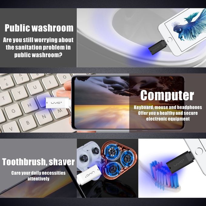 Mini Portable Uv Sterilizer Lamp USB Mobile Phone Disinfection Ultraviolet Scanning