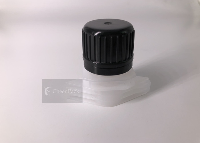 PE Material Yellow Color Spout Cap Manual Filling Machine 16mm Diameter
