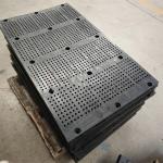 Black Cololr Excellent Rubber Screen Panels 40*8mm For Industrial Vibrating